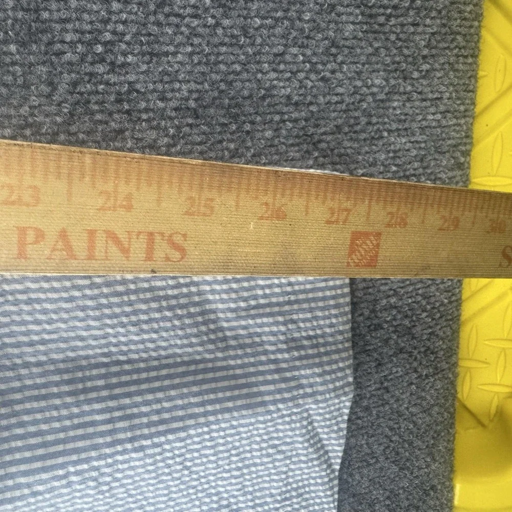 Polo Ralph Lauren Pants Mens 40x27 Blue Seersucker Stripe Cotton Chino Preppy